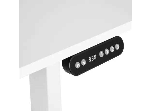 კომპიუტერის მაგიდა 2E Computer Desk CE120W, height 72-120cm, electric motor, tabletop 120 60cm (white), metal base (white), 5 image