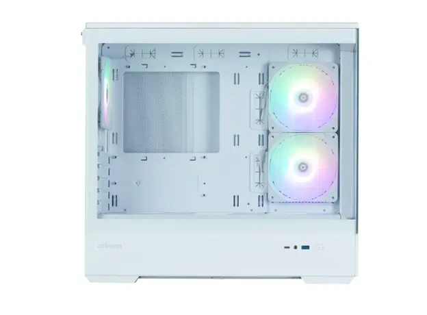 კომპიუტერის ქეისი Zalman Computer case P30 White V2, without PSU, 1xUSB3.0, 1хUSB Type-C, 3x120mm ARGB, TG Front/Side Panel, mATX, White, 2 image
