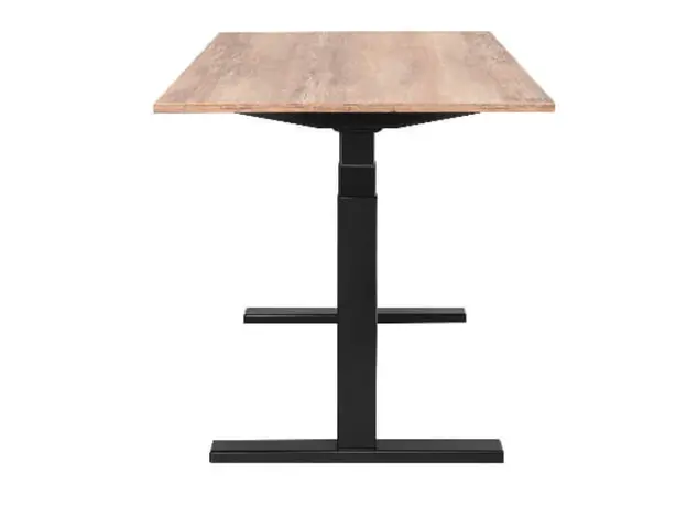 კომპიუტერის მაგიდა 2E Computer Desk CE150WOLD, height 62-128cm, electric motor, tabletop 150 75cm (aged wood), metal base (black), 4 image