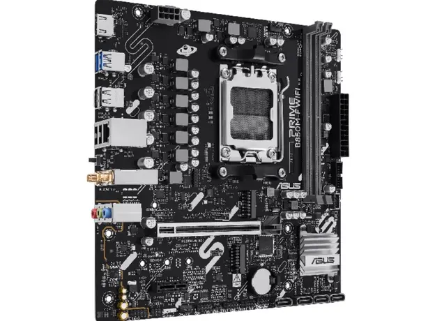 დედა დაფა ASUS Motherboard PRIME B850M-F WIFI sAM5 B850 2xDDR5 M.2 HDMI Wi-Fi BT mATX, 3 image