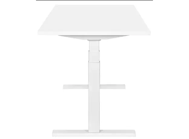 კომპიუტერის მაგიდა 2E Computer Desk CE150W, height 62-128cm, electric motor, tabletop 150 75cm (white), metal base (white), 3 image