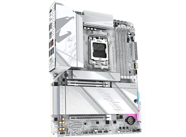 დედა დაფა GIGABYTE Motherboard X870 A ELITE X3D ICE sAM5 X870 4xDDR5 M.2 Wi-Fi BT HDMI DP ATX, 2 image