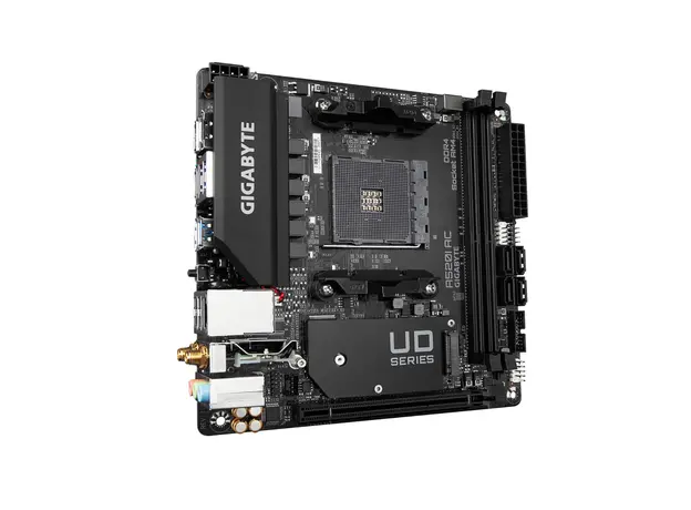 დედა დაფა GIGABYTE Motherboard A520I AC sAM4 A520 2xDDR4 M.2 HDMI DP Wi-Fi BT mITX, 2 image