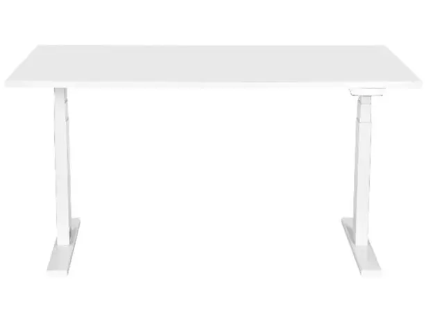კომპიუტერის მაგიდა 2E Computer Desk CE150W, height 62-128cm, electric motor, tabletop 150 75cm (white), metal base (white), 4 image