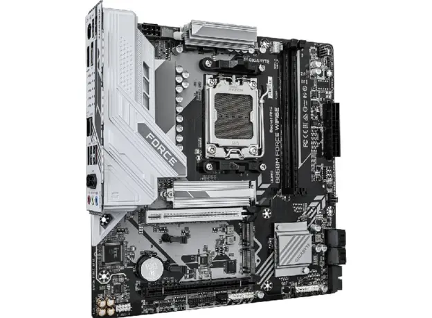 დედა დაფა GIGABYTE Motherboard B850M FORCE WF6E sAM5 B850 2xDDR5 M.2 Wi-Fi BT HDMI DP mATX, 2 image