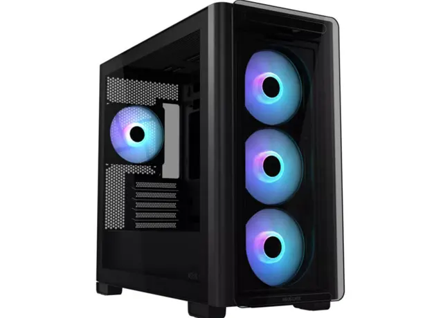 კომპიუტერის ქეისი ASUS A23 PLUS TG/ARGB FANS/BLK