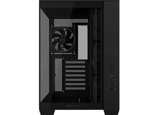 კომპიუტერის ქეისი ASUS A32 PLUS Case, без БЖ, 1xUSB3.2, 1xUSB Type-C, Tempered Glass side, ARGB, ATX,, Black 90DC00S0-B19000, 3 image