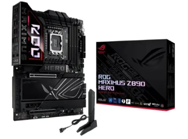 დედა დაფა ASUS Motherboard ROG MAXIMUS Z890 HERO s1851 Z890 4xDDR5 M.2 Thunderbolt HDMI Wi-Fi BT ATX, 3 image