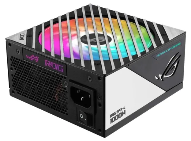 კვების ბლოკი ASUS ROG LOKI (1000W), >90%, 80+ Platinum, 135mm, 1xMB 24pin(20+4), 2xCPU 8pin(4+4), 4xMolex, 6xSATA, 3xPCIe 8pin(6+2), 1xPCIe GEN5, Fully Modular, SFX-L, ROG-LOKI-1000P-SFX-LGAMING
