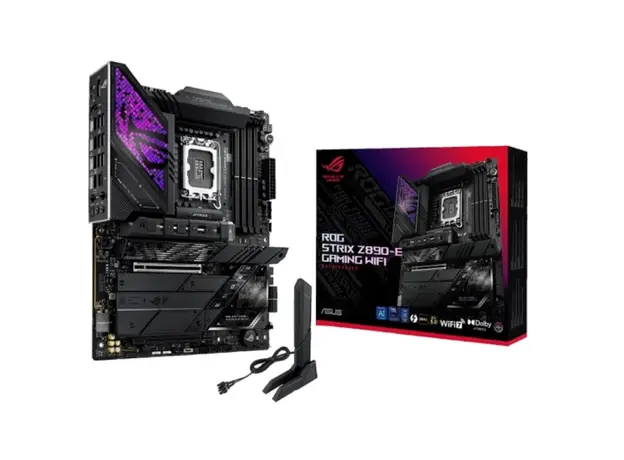 დედა დაფა ASUS Motherboard ROG STRIX Z890-E GAMING WIFI s1851 Z890 4xDDR5 M.2 DP HDMI Wi-Fi BT ATX, 3 image