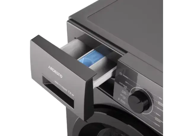 სარეცხი მანქანა ARDESTO front load, 7kg, 1400, A+++, 48cm, display, steam, inverter, drum lighting, grey, 4 image