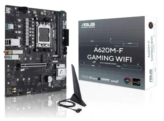 დედა დაფა ASUS Motherboard A620M-F GAMING WIFI sAM5 A620 2xDDR5 HDMI Wi-Fi BT