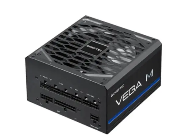 კვების ბლოკი CHIEFTEC PSU Vega M (1000W), >90%, 80+ Gold, 135mm FDB, 1xMB 24pin(20+4), 2xCPU 8pin(4+4), 3xMolex, 6xSATA, 4xPCIe 8pin(6+2), 1xPCIe GEN5 16pin, Fully Modular, 3 image