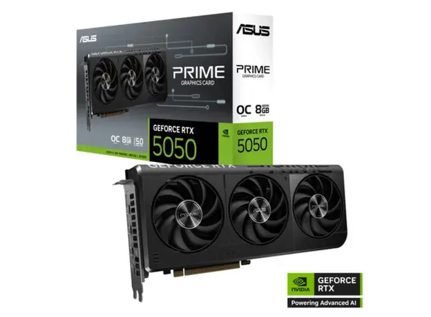 ვიდეო დაფა ASUS Graphic Card GeForce RTX 5050 8GB GDDR6 OC PRIME-RTX5050-O8G