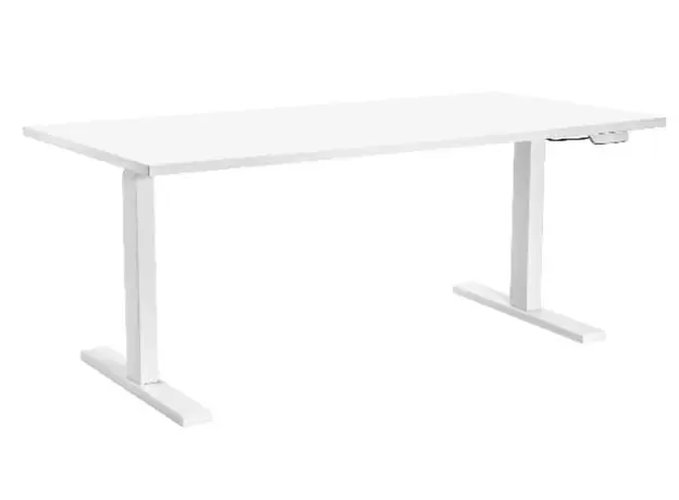 კომპიუტერის მაგიდა 2E Computer Desk CE150W, height 62-128cm, electric motor, tabletop 150 75cm (white), metal base (white)
