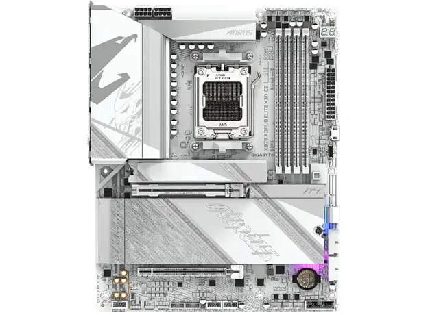დედა დაფა GIGABYTE Motherboard X870 A ELITE X3D ICE sAM5 X870 4xDDR5 M.2 Wi-Fi BT HDMI DP ATX