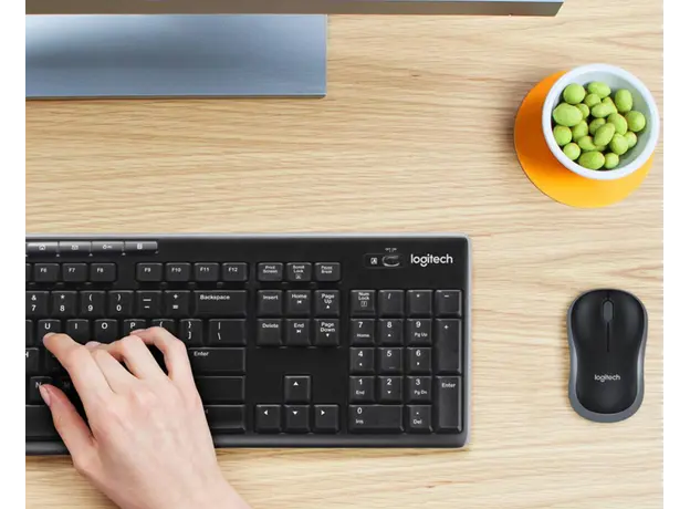 კლავიატურა და მაუსი LOGITECH MK270 Wireless Combo - BLACK - US INT'L - EER, 5 image
