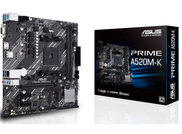 დედა დაფა ASUS Motherboard PRIME A520M-K sAM4 A520 2xDDR4 HDMI D-Sub mATX