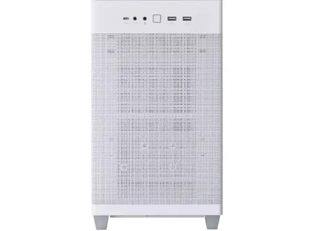 კომპიუტერის ქეისი ASUS Prime AP201 Tempered Glas, без БП, 2xUSB3.2, 1xUSB Type-C, Tempered Glass side, mATX, White, 4 image