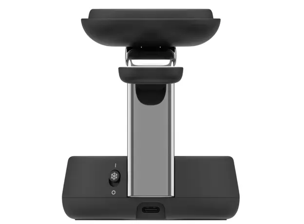 უსადენო დამტენი BELKIN 25w QI2 3-IN-1 Wireless Charging Stand, Black, 4 image