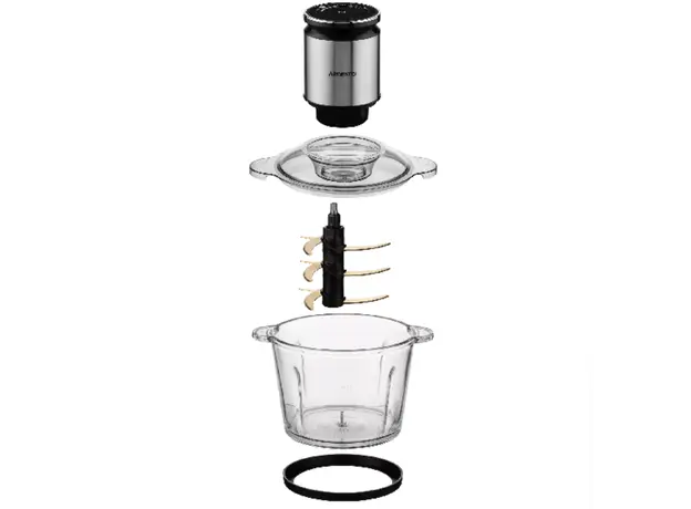 ჩოფერი ARDESTO Shredder, 800W, bowl-3000ml, glass, stainless steel case, black, 3 image