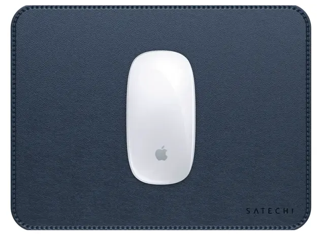 მაუსპადი SATECHI Vegan-Leather Premium Mouse Pad (Blue), 4 image