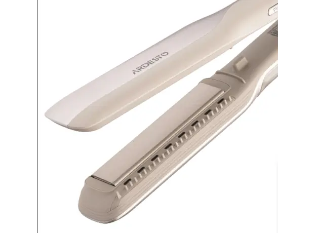 თმის გასასწორებელი Ardesto Hair straightener Pearl Cream, 50W, 140-230C, ceramics, beige, 3 image