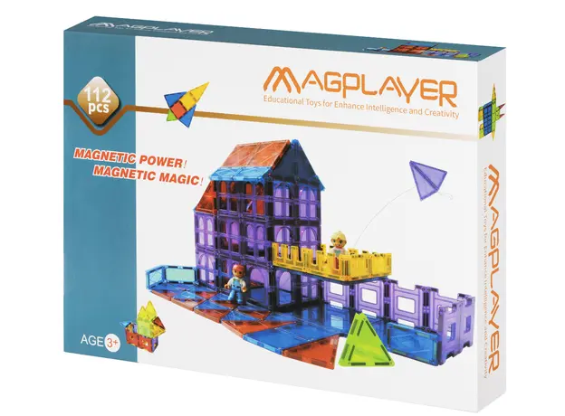 ასაწყობი სათამაშო Magplayer magnetic constructor 112psc