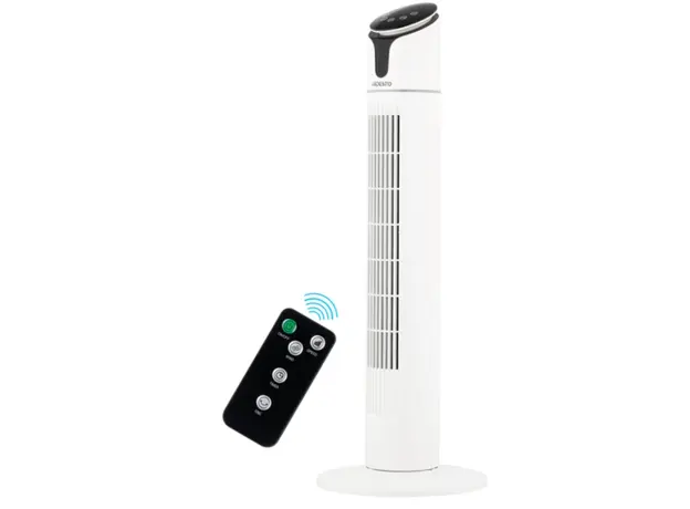 ვენტილატორი ARDESTO Column fan, 90см, 50Вт, remote control, display, black and white