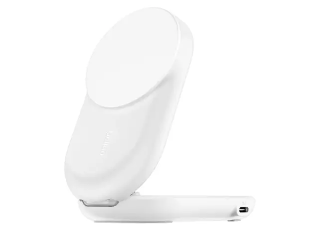 უსადენო დამტენი BELKIN 25w Qi2 2-IN-1 Foldable Charger, White, 2 image