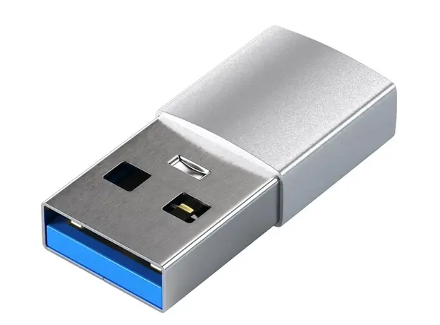 ადაპტერი SATECHI Type-A to Type-C Adapter -Silver, 2 image