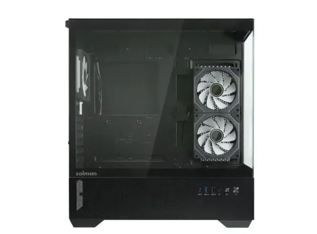 კომპიუტერის ქეისი Zalman PC case Chronix V2 without PSU, 1xUSB3.0, 1xUSB2.0, 1x Type C, 2x120mm ARGB Reverse,  4x120mm ARGB, VGA 410mm, LCS ready, TG Side/Front Panel, ATX, black, 3 image