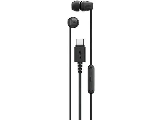ყურსასმენი Sony Wired Headphones Black (Type-C Plug) Black (IER-EX15C/BZE)