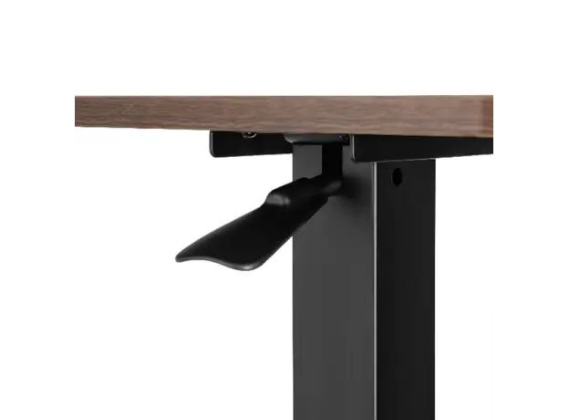 სათამაშო მაგიდა 2E Compact Desk CE710BD, height 71-106cm, gas lift, tabletop 71x40cm (dark wood), metal base (black), 4 image