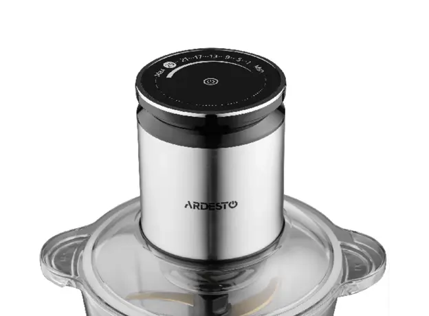 ჩოფერი ARDESTO Shredder, 800W, bowl-3000ml, glass, stainless steel case, black, 4 image
