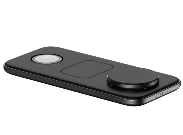 პორტატული დამტენი SATECHI Qi2 Trio Wireless Charging Pad - with Type A,C,G plugs, 4 image