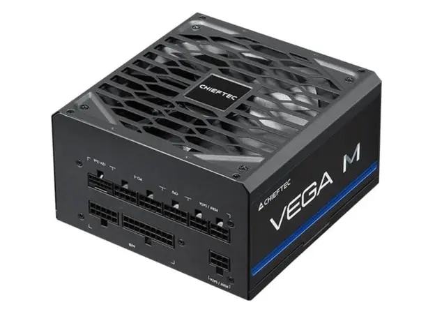 კვების ბლოკი CHIEFTEC PSU Vega M (750W), >90%, 80+ Gold, 135mm FDB, 1xMB 24pin(20+4), 2xCPU 8pin(4+4), 3xMolex, 6xSATA, 4xPCIe 8pin(6+2), 1xPCIe GEN5 16pin, Fully Modular