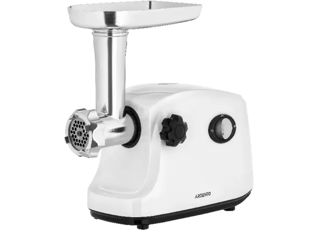 ხორცსაკეპი მანქანა ARDESTO Meat grinder , 1600W, 1.6kg/min, 3 cutting plates, sausages nozzle, plastik, white