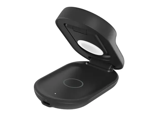 პორტატული დამტენი BELKIN 25w Qi2 3-IN-1 Foldable Charger, Black, 2 image