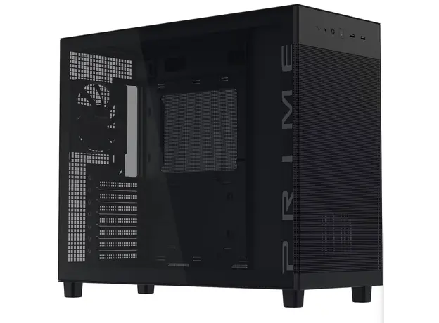 კომპიუტერის ქეისი ASUS PRIME AP303 TG BLACK, 2 image