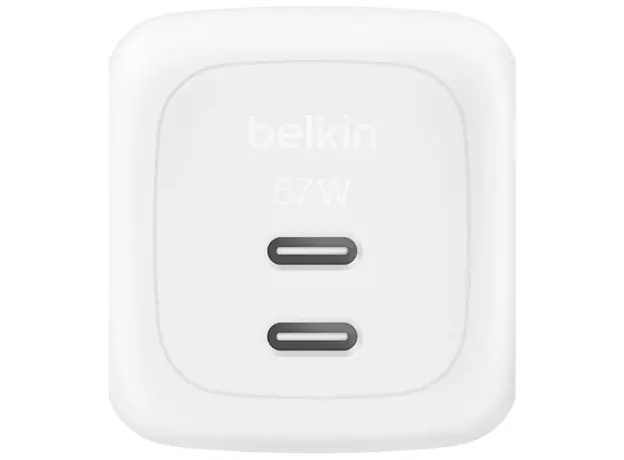 ადაპტერი BELKIN 67w Dual USB-C PD wall Charger with PPS, White, 4 image