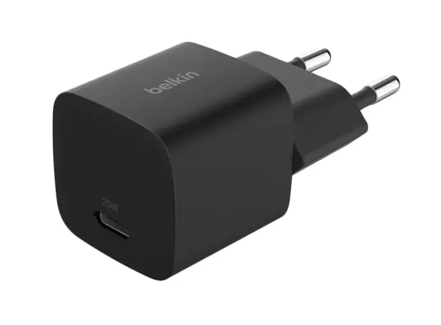ადაპტერი BELKIN 25W USB-C PD WALL CHARGER WITH PPS, BLK
