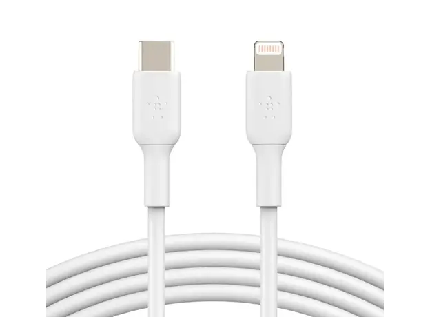 კაბელი BELKIN Lightning to USB-C Cable PVC, 1M, White
