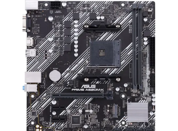 დედა დაფა ASUS Motherboard PRIME A520M-K sAM4 A520 2xDDR4 HDMI D-Sub mATX, 2 image