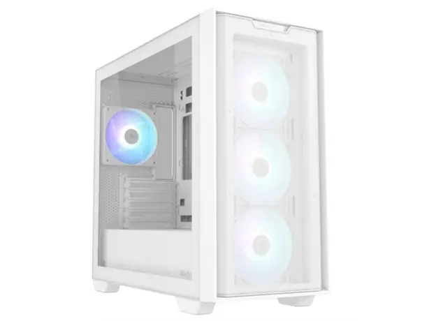კომპიუტერის ქეისი ASUS A21 PLUS/ARGB FANS/WHT/EPS