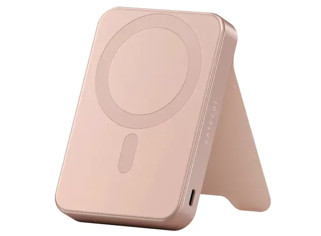 პორტატული დამტენი SATECHI Qi2 10K Magnetic Power Bank with Stand (Desert Rose)