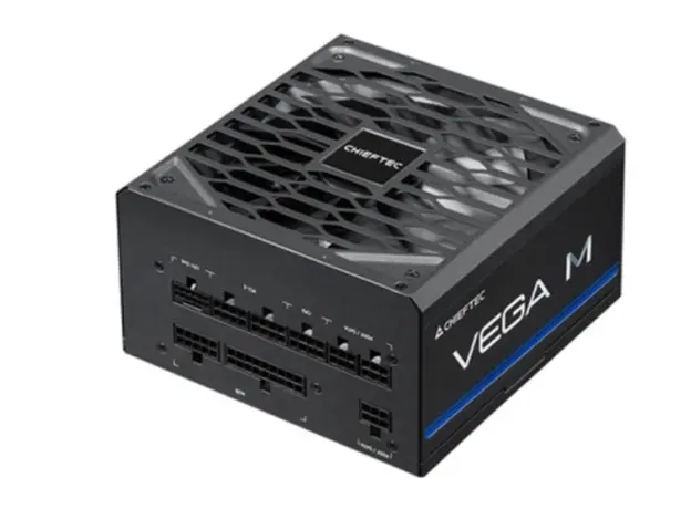 კვების ბლოკი CHIEFTEC PSU Vega M (850W), >90%, 80+ Gold, 135mm FDB, 1xMB 24pin(20+4), 2xCPU 8pin(4+4), 3xMolex, 6xSATA, 4xPCIe 8pin(6+2), 1xPCIe GEN5 16pin, Fully Modular