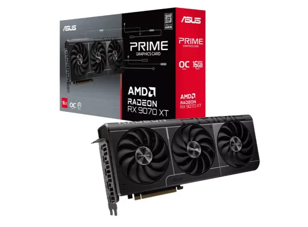ვიდეო დაფა ASUS PRIME-RX9070XT-O16G//RX9070XT,HDMI,DP*3,16G,D6