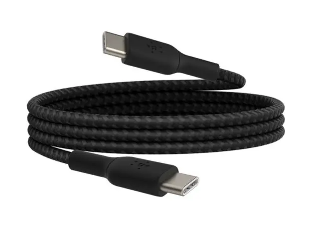 კაბელი Belkin сable USB-C > USB-C charge/data, 1m, 60W, Type-C, BRAIDED, black, 3 image