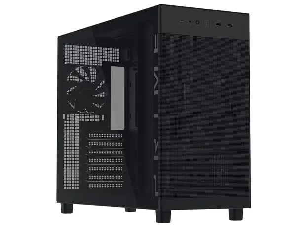 კომპიუტერის ქეისი ASUS PRIME AP303 TG BLACK